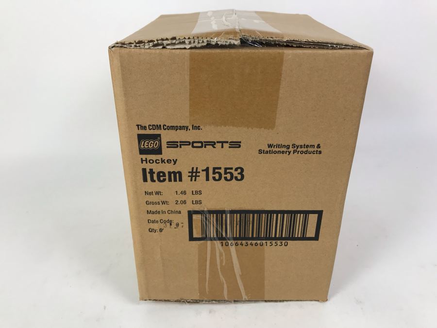 Sealed Box Of New 2003 LEGO Sports Hockey Writing System Pens By The CDM Company - 6 Pens [Photo 4]