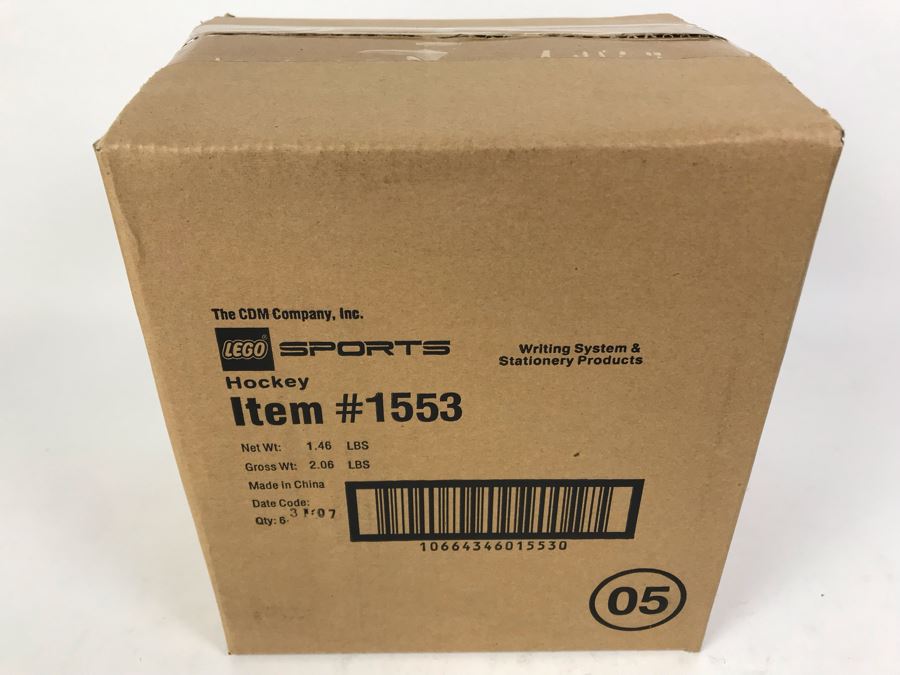 Sealed Box Of New 2003 LEGO Sports Hockey Writing System Pens By The CDM Company - 6 Pens [Photo 2]