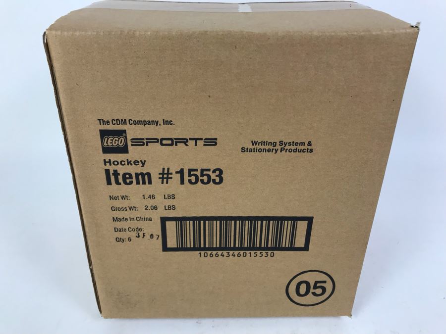 Sealed Box Of New 2003 LEGO Sports Hockey Writing System Pens By The CDM Company - 6 Pens [Photo 3]