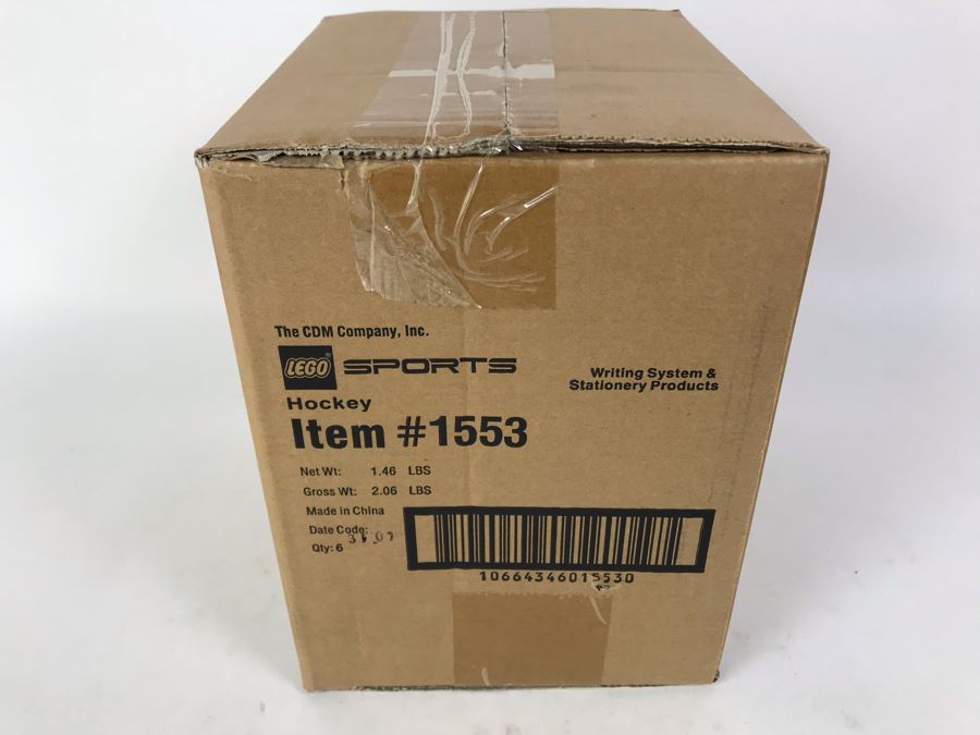 Sealed Box Of New 2003 LEGO Sports Hockey Writing System Pens By The CDM Company - 6 Pens [Photo 4]