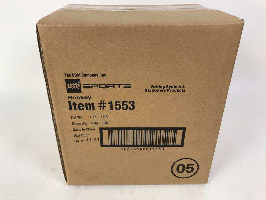 Sealed Box Of New 2003 LEGO Sports Hockey Writing System Pens By The CDM Company - 6 Pens [Photo 3]