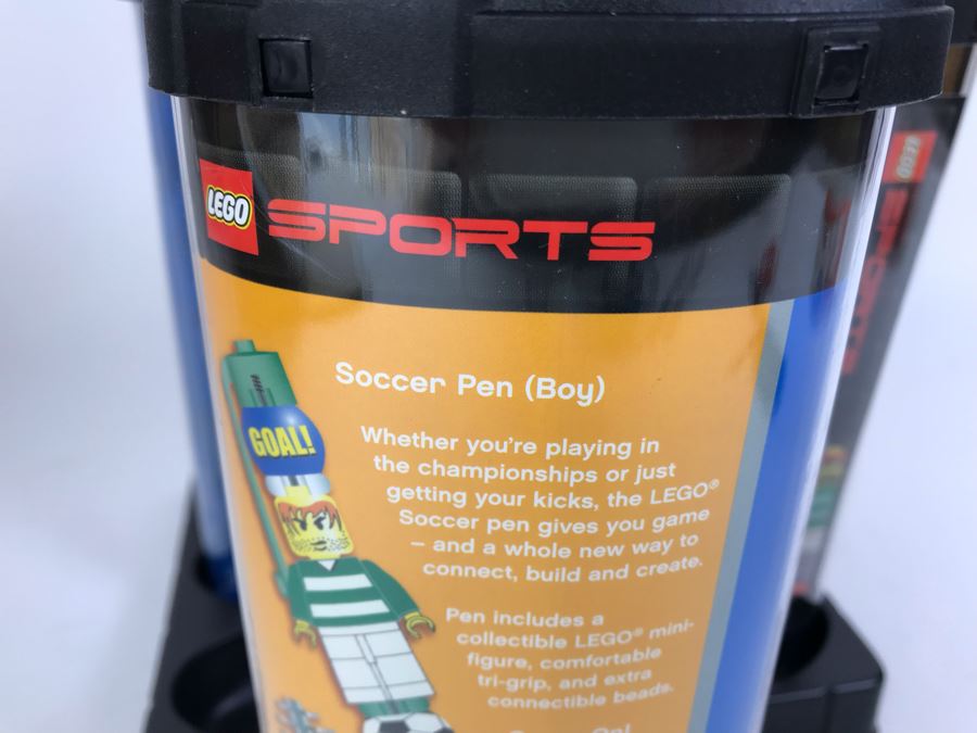 New 2003 LEGO Sports Soccer Boy Writing System Pens By The CDM Company - 6 Pens [Photo 7]