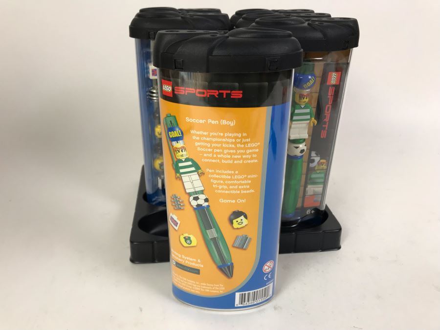 New 2003 LEGO Sports Soccer Boy Writing System Pens By The CDM Company - 6 Pens [Photo 6]