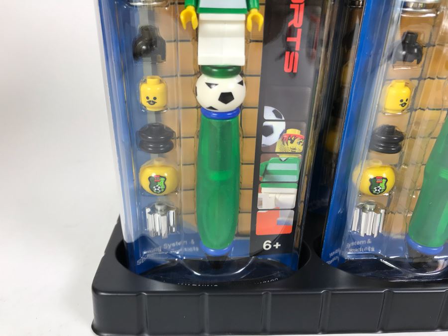 New 2003 LEGO Sports Soccer Boy Writing System Pens By The CDM Company - 6 Pens [Photo 5]