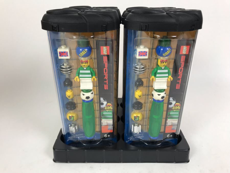 New 2003 LEGO Sports Soccer Boy Writing System Pens By The CDM Company - 6 Pens [Photo 2]