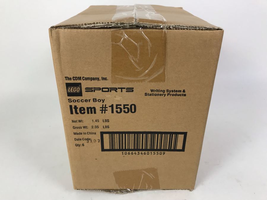 Sealed Box Of New 2003 LEGO Sports Soccer Boy Writing System Pens By The CDM Company - 6 Pens [Photo 4]