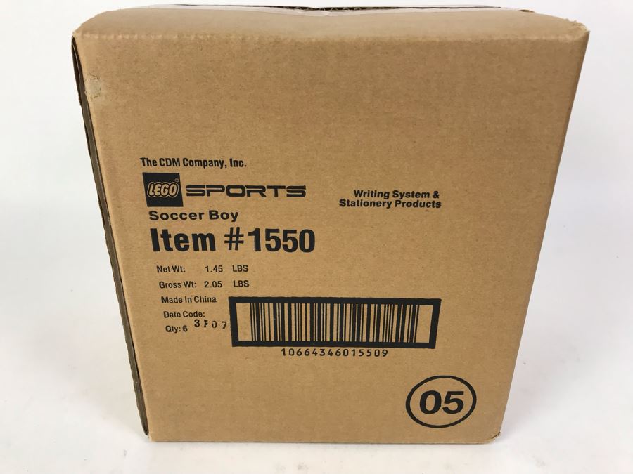 Sealed Box Of New 2003 LEGO Sports Soccer Boy Writing System Pens By The CDM Company - 6 Pens [Photo 3]