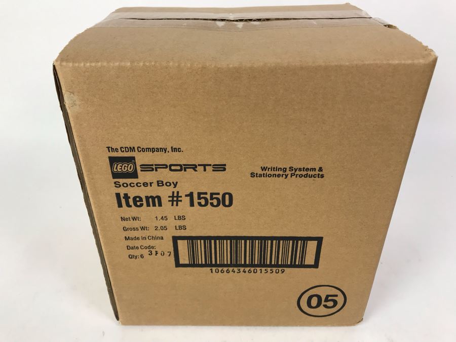 Sealed Box Of New 2003 LEGO Sports Soccer Boy Writing System Pens By The CDM Company - 6 Pens [Photo 2]