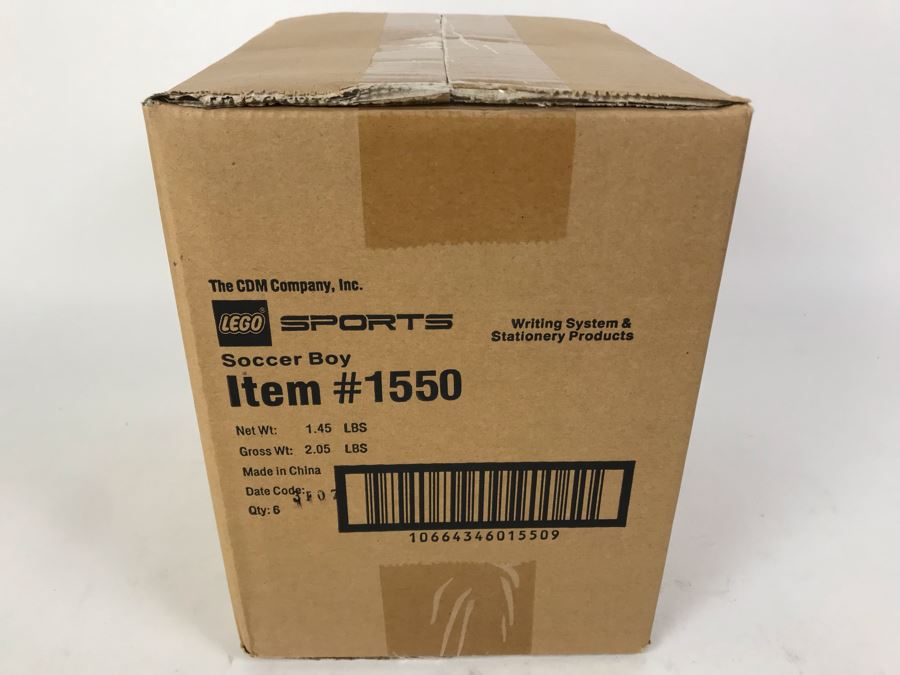 Sealed Box Of New 2003 LEGO Sports Soccer Boy Writing System Pens By The CDM Company - 6 Pens [Photo 4]