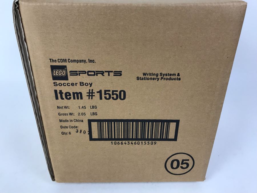 Sealed Box Of New 2003 LEGO Sports Soccer Boy Writing System Pens By The CDM Company - 6 Pens [Photo 3]