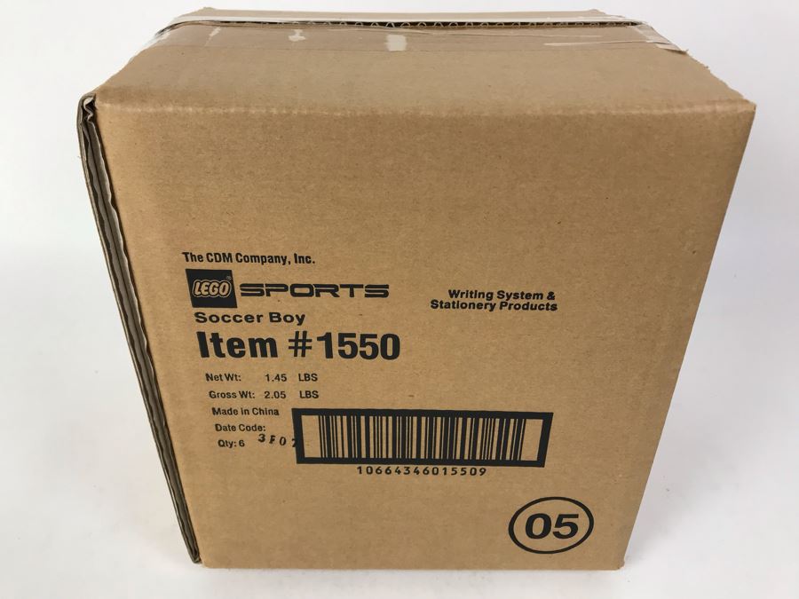 Sealed Box Of New 2003 LEGO Sports Soccer Boy Writing System Pens By The CDM Company - 6 Pens [Photo 2]