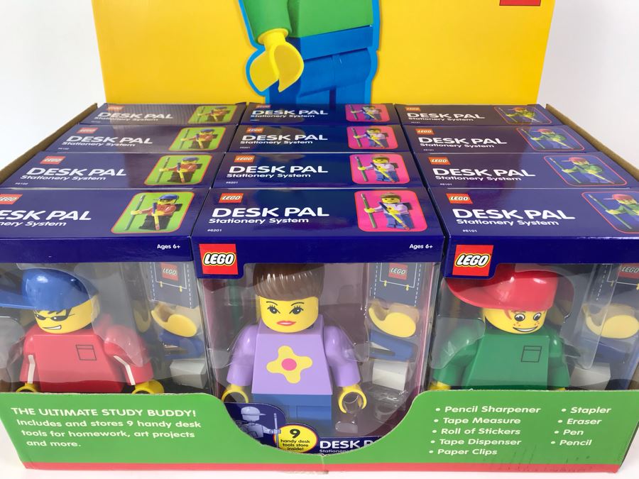 New 2002 LEGO Desk Pal Stationery System Merchandiser Store Display By The CDM Company - 12 Desk Pals [Photo 3]