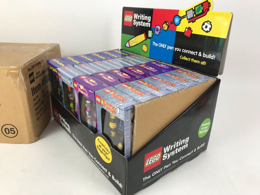 New 2002 LEGO Writing System Pens Merchandiser Store Display: Jack Stone Pens, Racers Pens, Belville Pens, Alpha Team Pens By The CDM Company - 24 Pens [Photo 5]