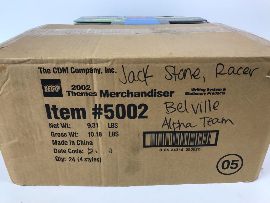 New 2002 LEGO Writing System Pens Merchandiser Store Display: Jack Stone Pens, Racers Pens, Belville Pens, Alpha Team Pens By The CDM Company - 24 Pens [Photo 23]