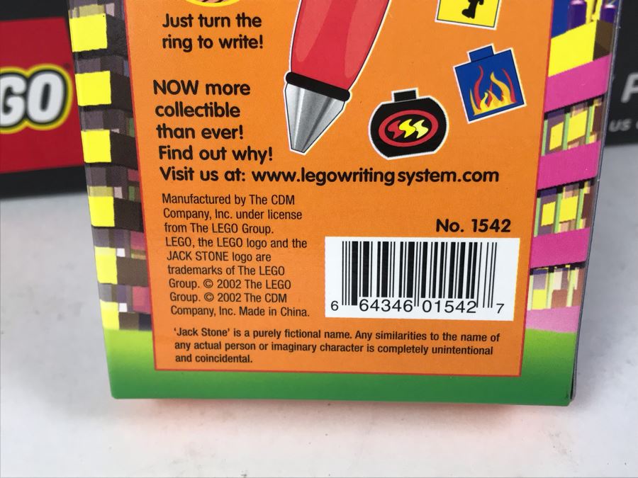 New 2002 LEGO Writing System Pens Merchandiser Store Display: Jack Stone Pens, Racers Pens, Belville Pens, Alpha Team Pens By The CDM Company - 24 Pens [Photo 10]