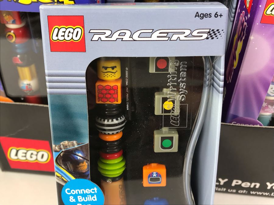 New 2002 LEGO Writing System Pens Merchandiser Store Display: Jack Stone Pens, Racers Pens, Belville Pens, Alpha Team Pens By The CDM Company - 24 Pens [Photo 12]