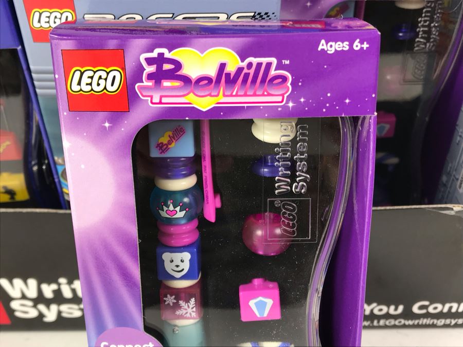 New 2002 LEGO Writing System Pens Merchandiser Store Display: Jack Stone Pens, Racers Pens, Belville Pens, Alpha Team Pens By The CDM Company - 24 Pens [Photo 16]