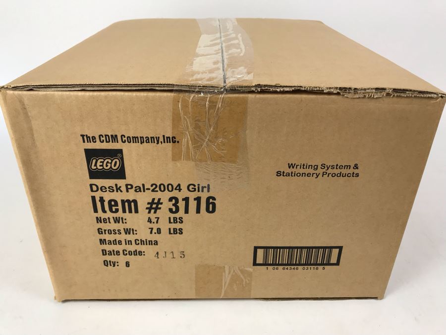 Sealed Box Of New 2004 LEGO Desk Pal Boy Stationery System By The CDM Company - 6 Desk Pals [Photo 4]