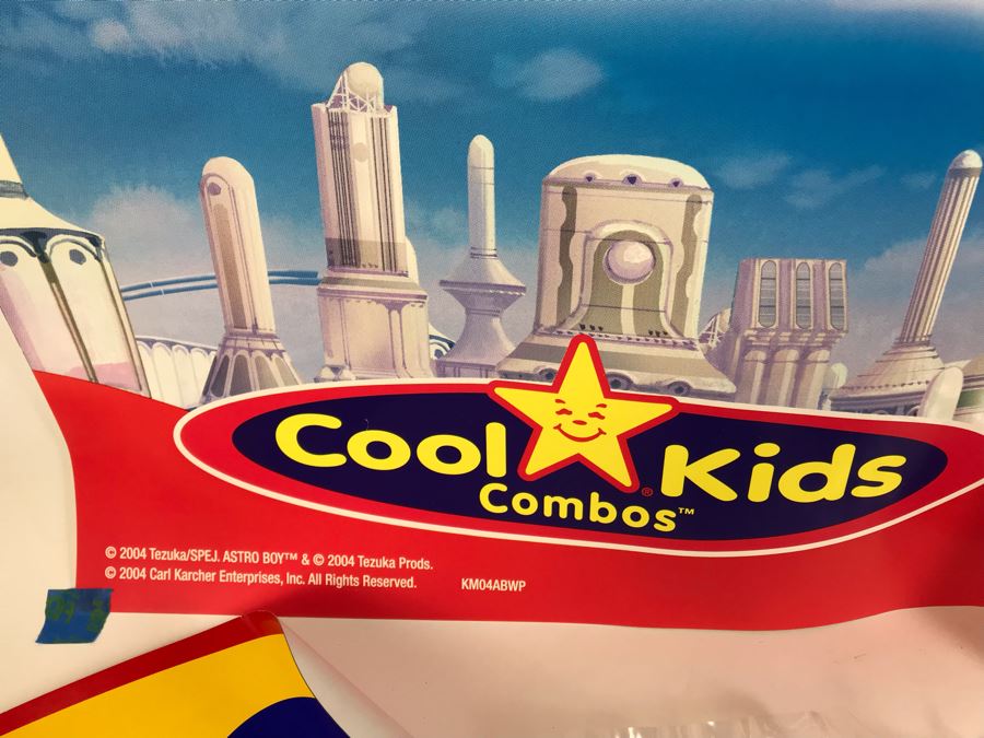 New Carl's Jr. Astro Boy Promotional Items Including Mini Banner, Window Cling And (24) Happy Meal Astro Boy Toys [Photo 4]