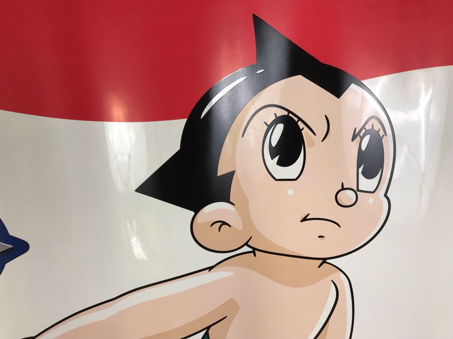 New Carl's Jr. Astro Boy Promotional Items Including Mini Banner, Window Cling And (24) Happy Meal Astro Boy Toys [Photo 3]