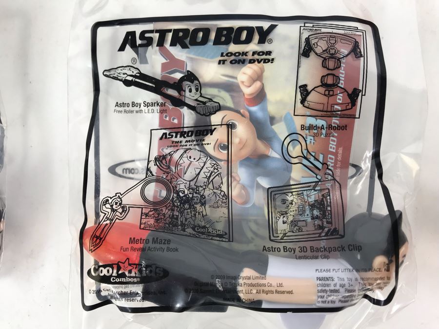 New Carl's Jr. Astro Boy Promotional Items Including Mini Banner, Window Cling And (24) Happy Meal Astro Boy Toys [Photo 23]