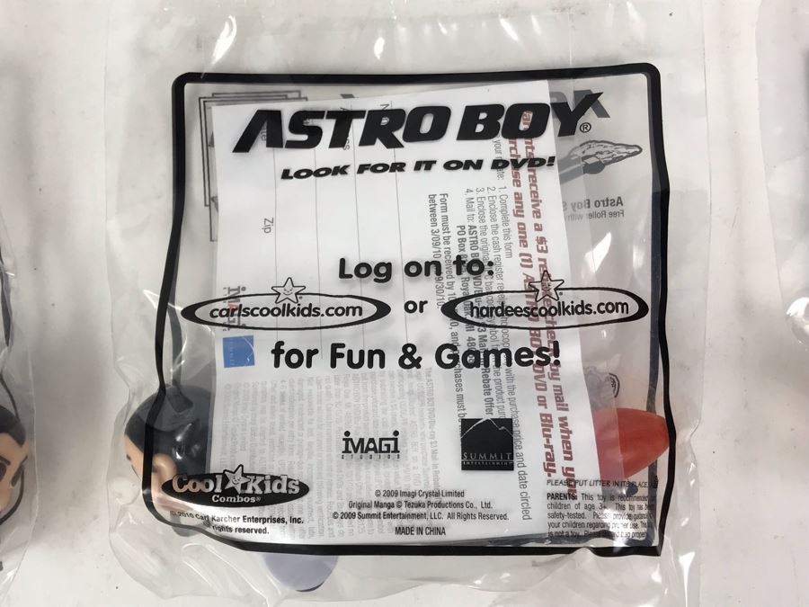 New Carl's Jr. Astro Boy Promotional Items Including Mini Banner, Window Cling And (24) Happy Meal Astro Boy Toys [Photo 26]
