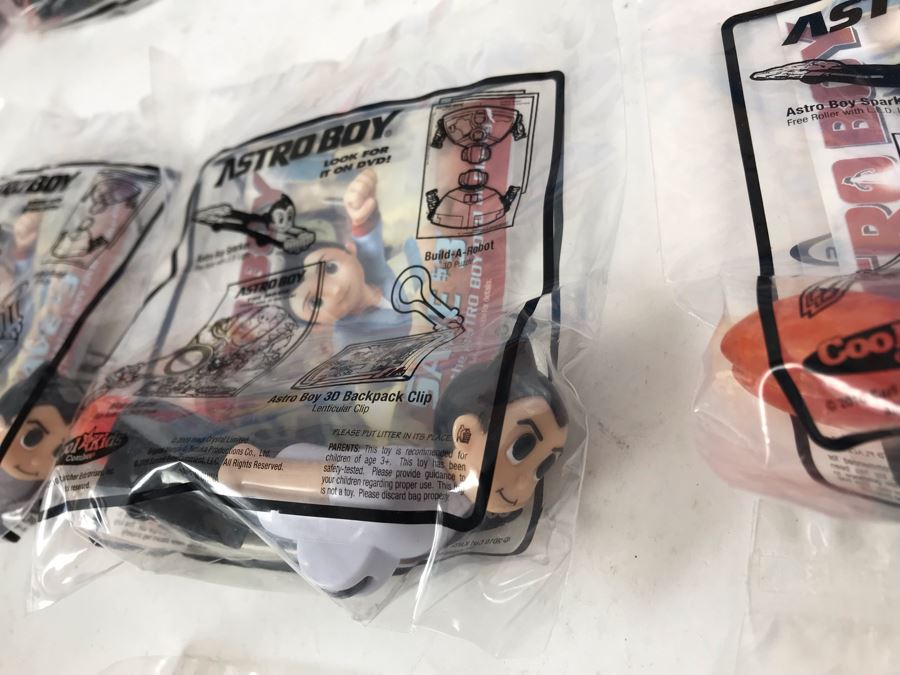 New Carl's Jr. Astro Boy Promotional Items Including Mini Banner, Window Cling And (24) Happy Meal Astro Boy Toys [Photo 9]