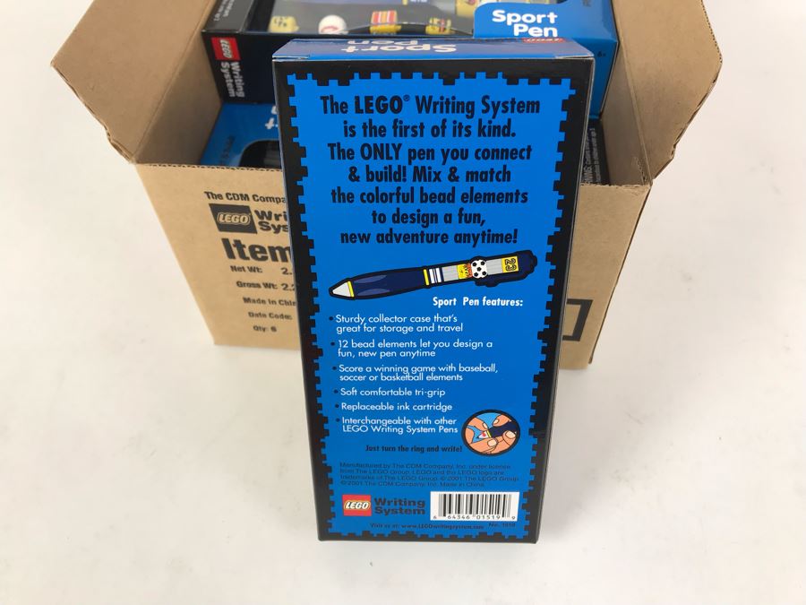 New 2001 LEGO Sports Pen Writing System Pens By The CDM Company - 6 Pens [Photo 7]