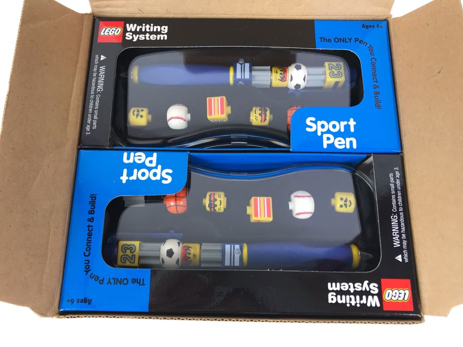 New 2001 LEGO Sports Pen Writing System Pens By The CDM Company - 6 Pens [Photo 2]