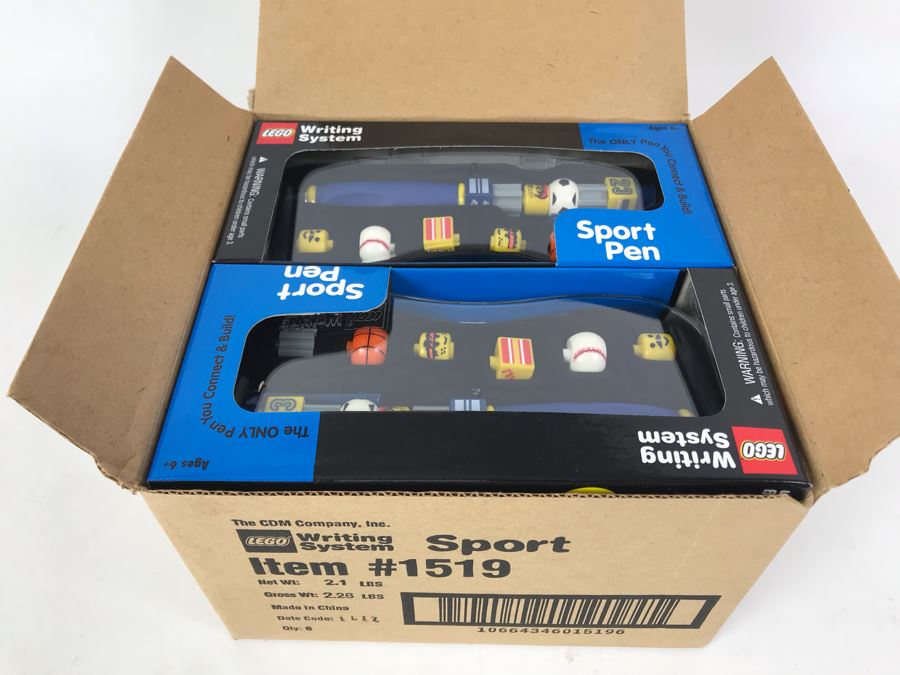 New 2001 LEGO Sports Pen Writing System Pens By The CDM Company - 6 Pens
