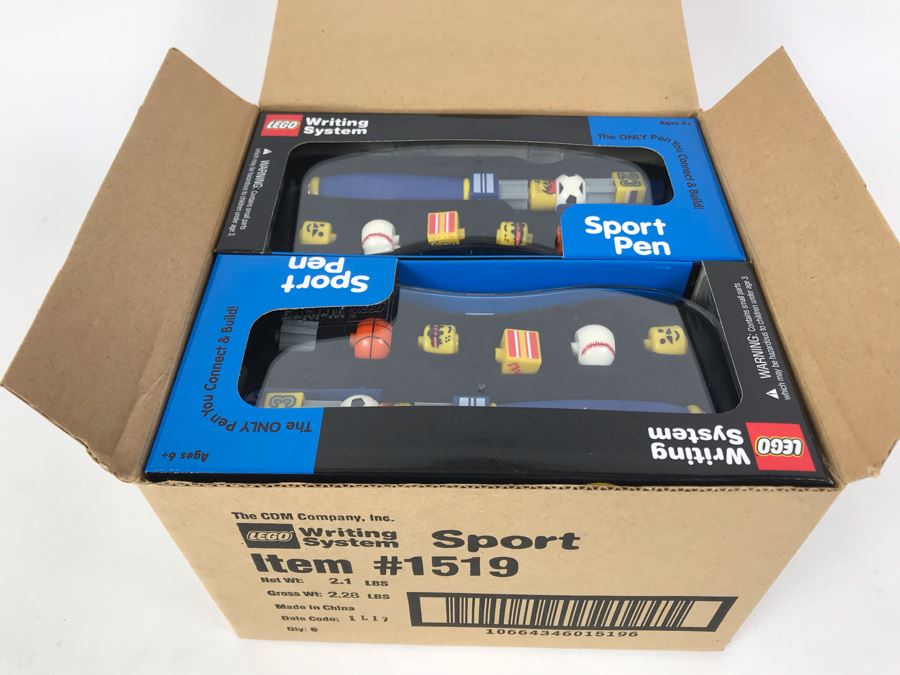New 2001 LEGO Sports Pen Writing System Pens By The CDM Company - 6 Pens