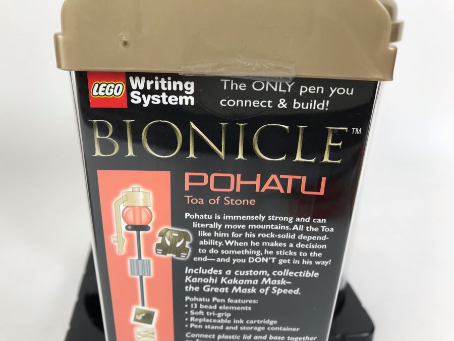 New 2001 LEGO Bionicle Pohatu Stone Writing System Pens By The CDM Company - 6 Pens [Photo 7]
