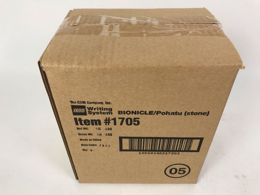 Box Of Sealed New 2001 LEGO Bionicle Pohatu Stone Writing System Pens By The CDM Company - 6 Pens [Photo 4]