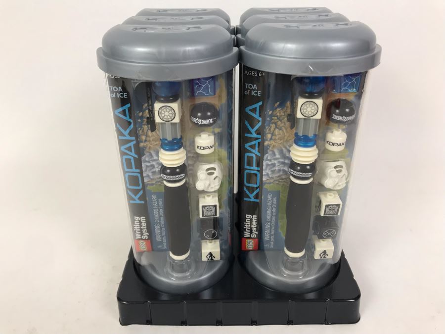 New 2001 LEGO Bionicle Kopaka Ice Writing System Pens By The CDM Company - 6 Pens [Photo 2]