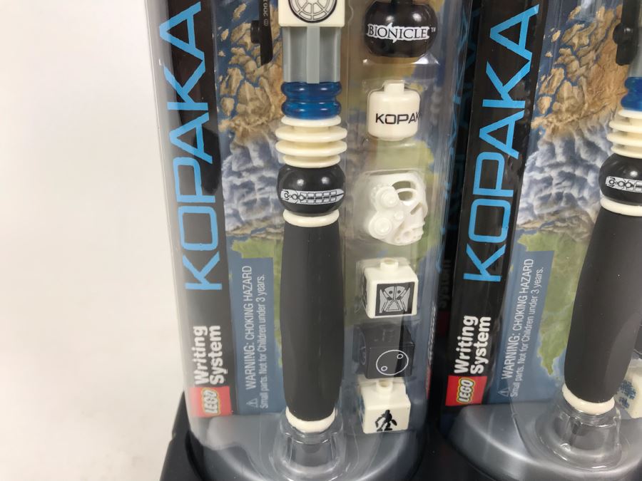 New 2001 LEGO Bionicle Kopaka Ice Writing System Pens By The CDM Company - 6 Pens [Photo 5]