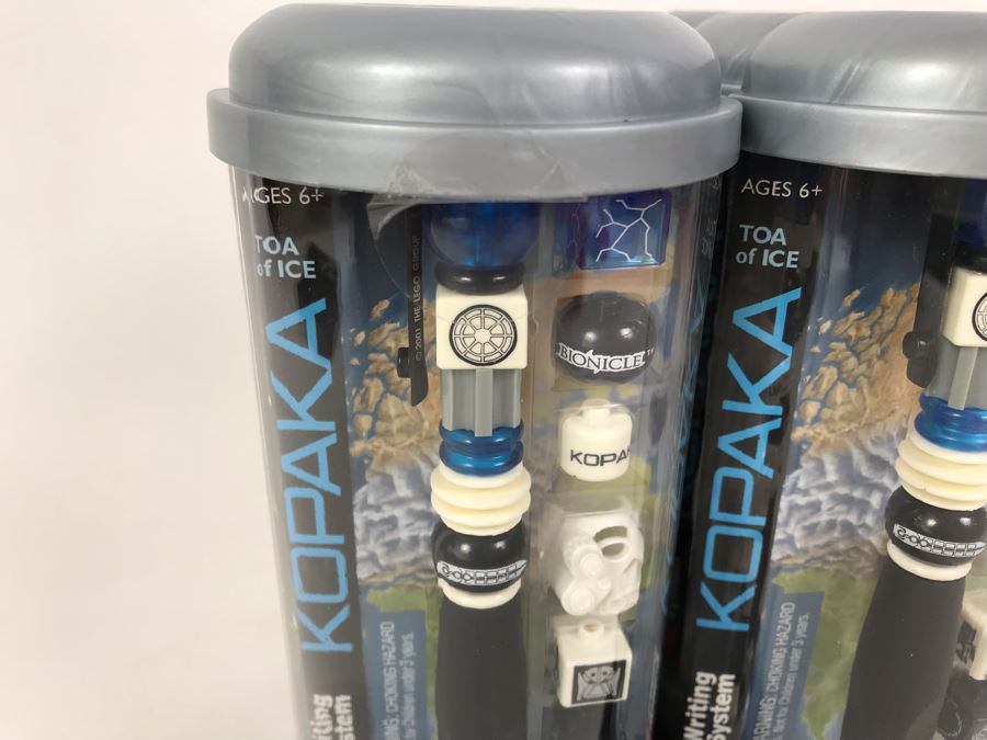 New 2001 LEGO Bionicle Kopaka Ice Writing System Pens By The CDM Company - 6 Pens [Photo 4]