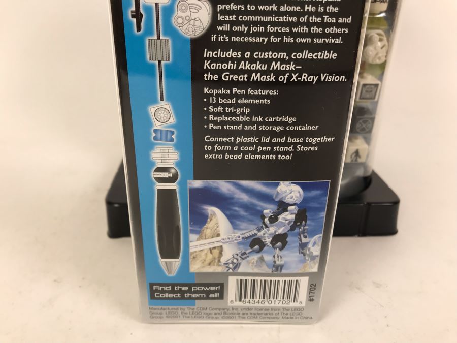 New 2001 LEGO Bionicle Kopaka Ice Writing System Pens By The CDM Company - 6 Pens [Photo 9]