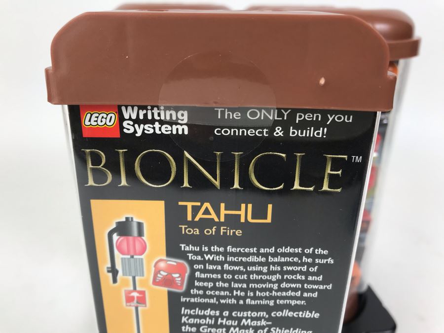 New 2001 LEGO Bionicle Tahu Fire Writing System Pens By The CDM Company - 6 Pens [Photo 8]