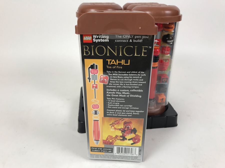 New 2001 LEGO Bionicle Tahu Fire Writing System Pens By The CDM Company - 6 Pens [Photo 7]
