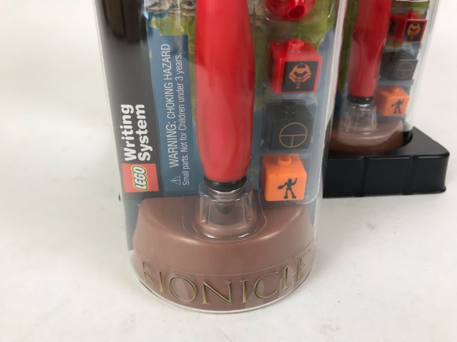 New 2001 LEGO Bionicle Tahu Fire Writing System Pens By The CDM Company - 6 Pens [Photo 6]