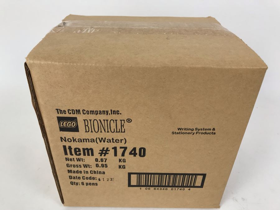 Sealed Box Of New 2004 LEGO Bionicle Nokama Water Writing System Pens By The CDM Company - 6 Pens [Photo 3]