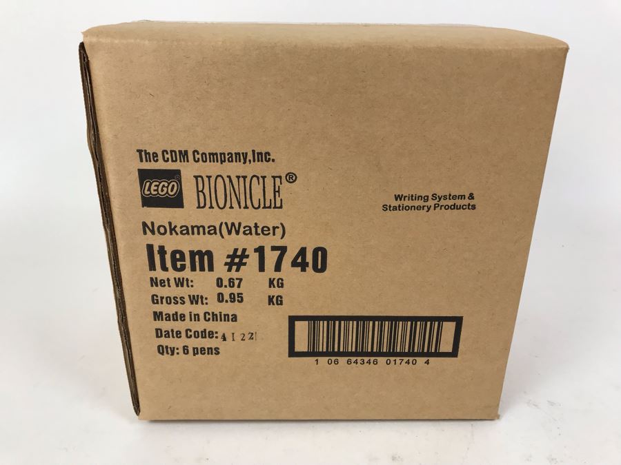 Sealed Box Of New 2004 LEGO Bionicle Nokama Water Writing System Pens By The CDM Company - 6 Pens [Photo 2]