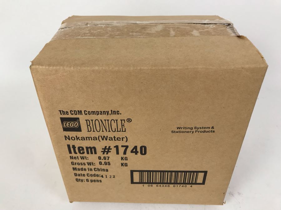 Sealed Box Of New 2004 LEGO Bionicle Nokama Water Writing System Pens By The CDM Company - 6 Pens [Photo 3]
