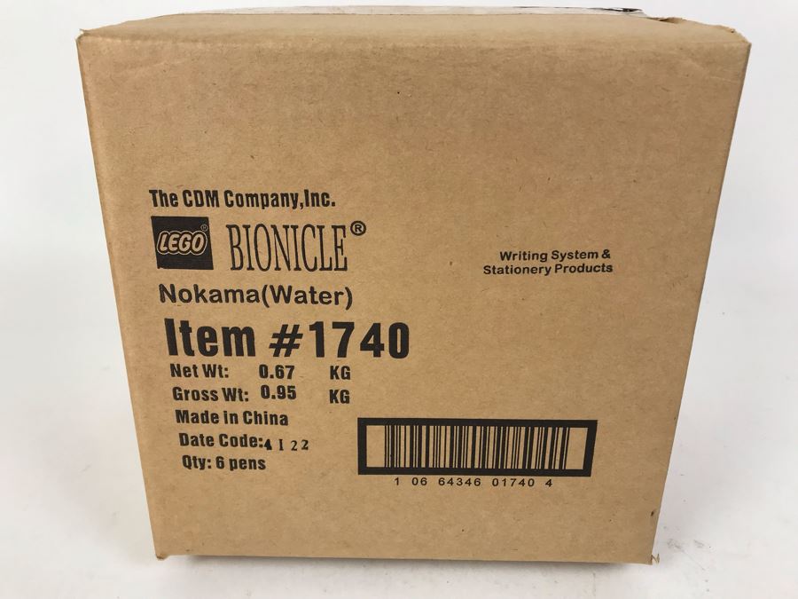 Sealed Box Of New 2004 LEGO Bionicle Nokama Water Writing System Pens By The CDM Company - 6 Pens [Photo 2]