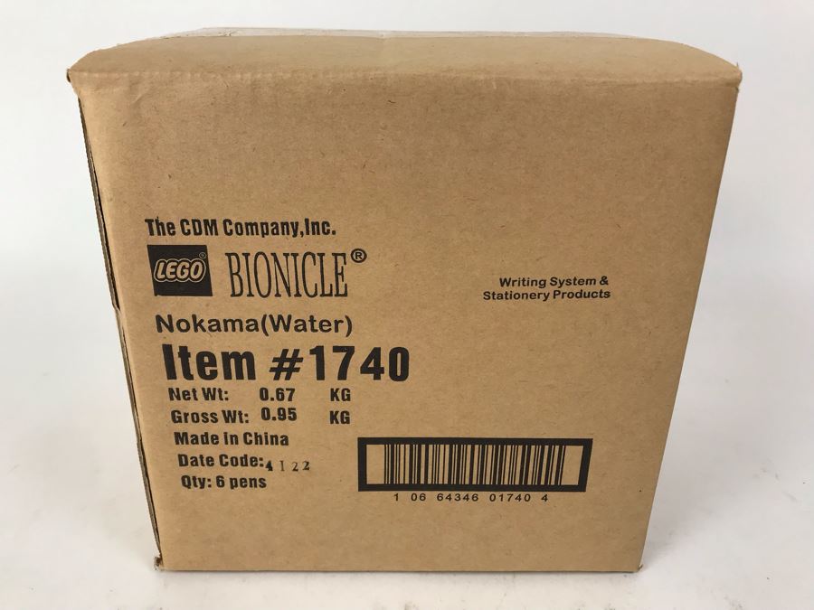 Sealed Box Of New 2004 LEGO Bionicle Nokama Water Writing System Pens By The CDM Company - 6 Pens [Photo 2]