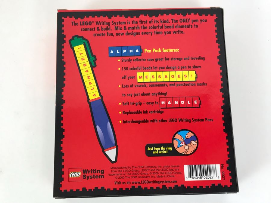 New 2000 LEGO Classic Alpha Pen Pack Writing System Pens By The CDM Company - 3 Pen Packs [Photo 7]