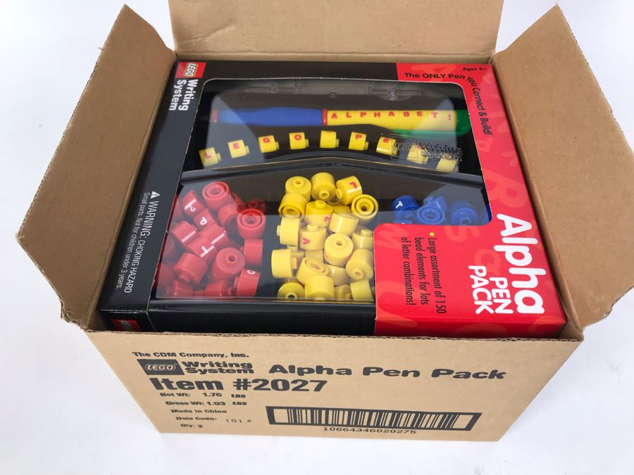 New 2000 LEGO Classic Alpha Pen Pack Writing System Pens By The CDM Company - 3 Pen Packs [Photo 3]