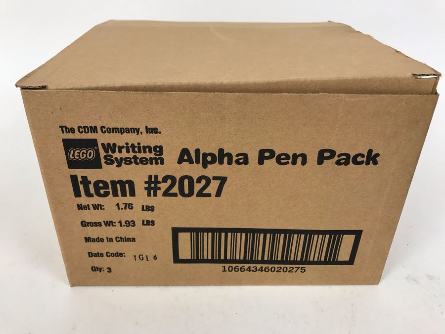 New 2000 LEGO Classic Alpha Pen Pack Writing System Pens By The CDM Company - 3 Pen Packs [Photo 2]