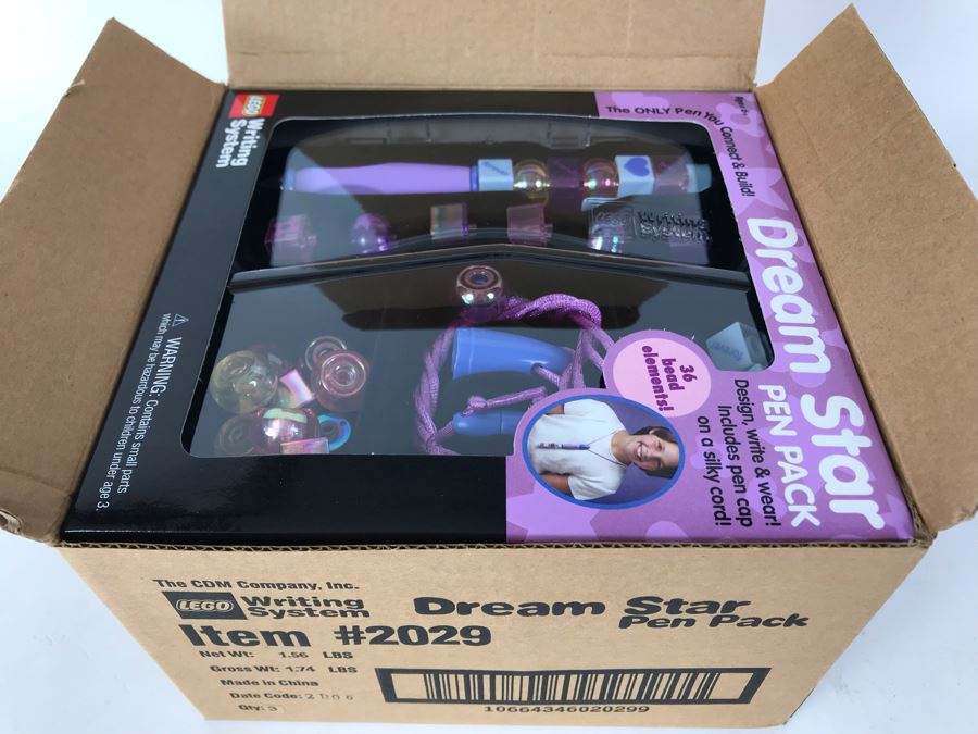 New 2001 LEGO Dream Star Pen Pack Writing System Pens By The CDM Company - 3 Pen Packs [Photo 3]