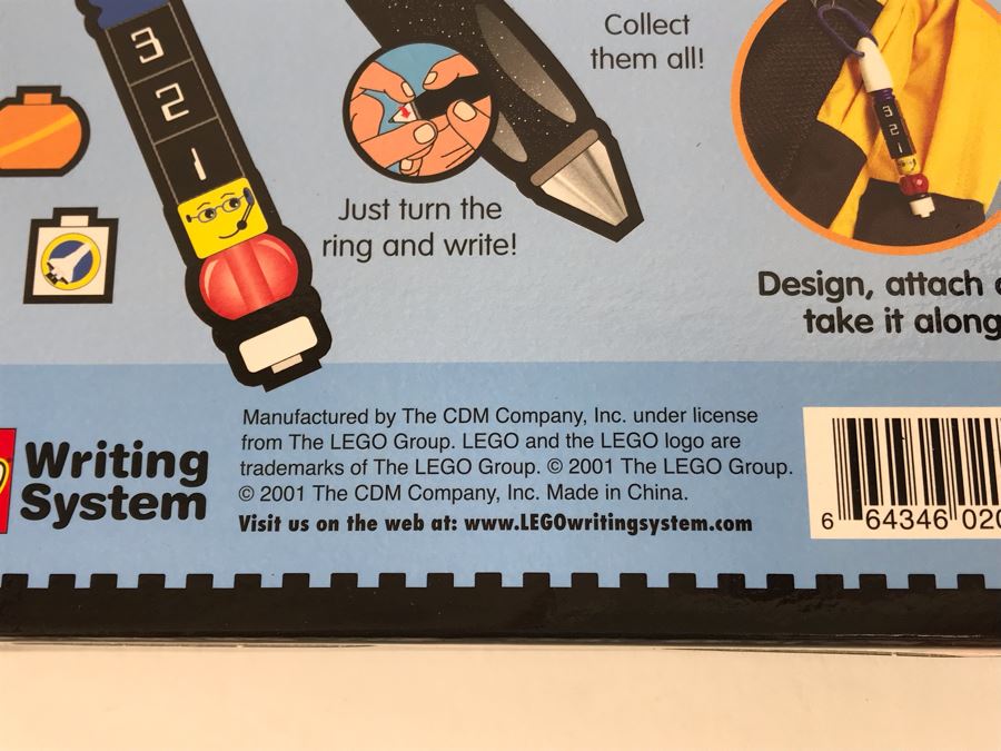 New 2001 LEGO Space Port Pen Pack Writing System Pens By The CDM Company - 3 Pen Packs [Photo 8]